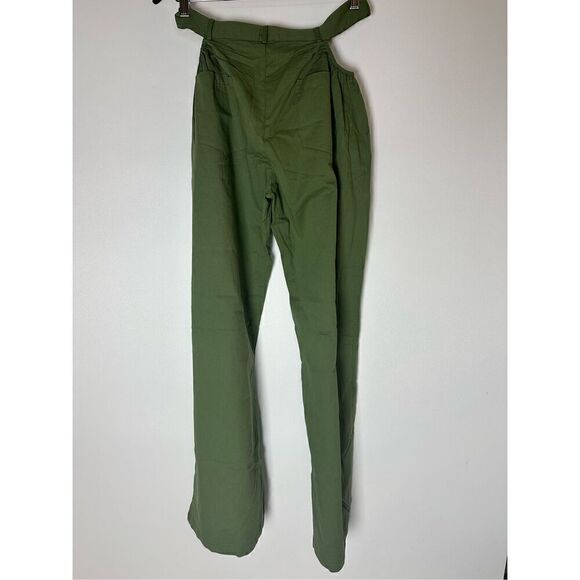 Olive green cut out pants - Picture 4 of 6
